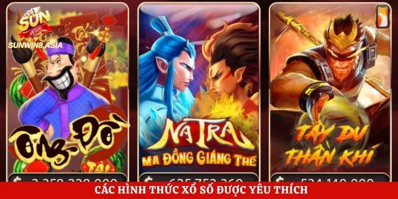 Các hình thức xổ số được yêu thích
