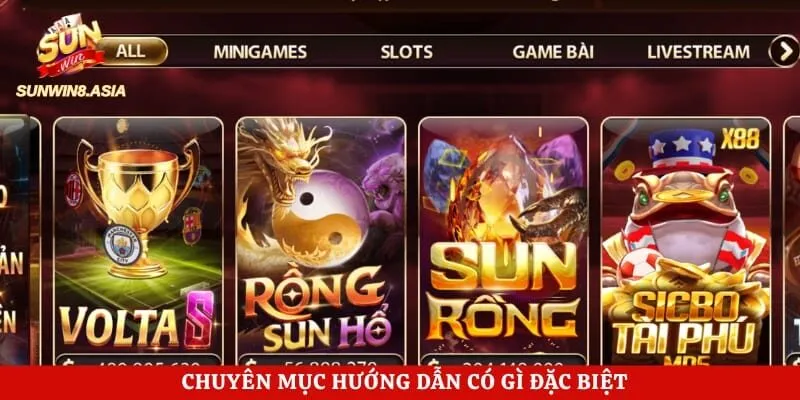 Chuyên mục hướng dẫn có gì đặc biệt