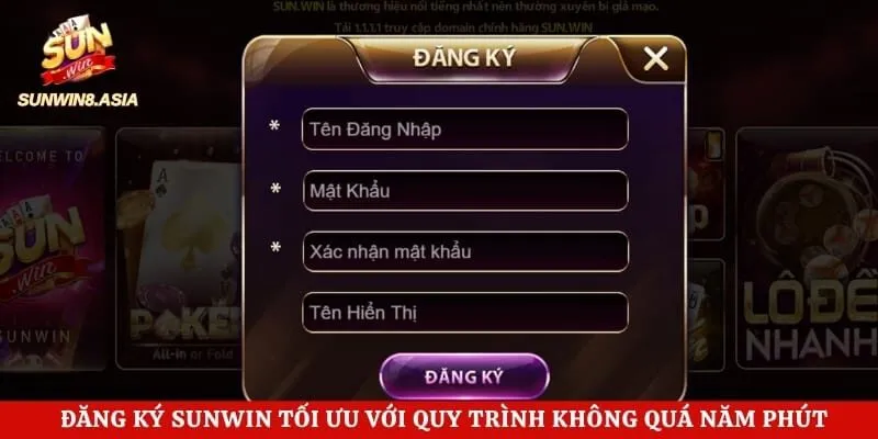 Đăng ký Sunwin Từ A Đến Z Cho Tân Thủ Mới Tham Gia 4 Đăng ký Sunwin tối ưu với quy trình không quá năm phút