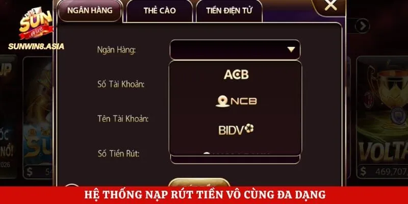 Sunwin Link Vào Trang Chủ Sun Win Mobile +206K Chính Thức 14 Hệ thống nạp rút tiền vô cùng đa dạng