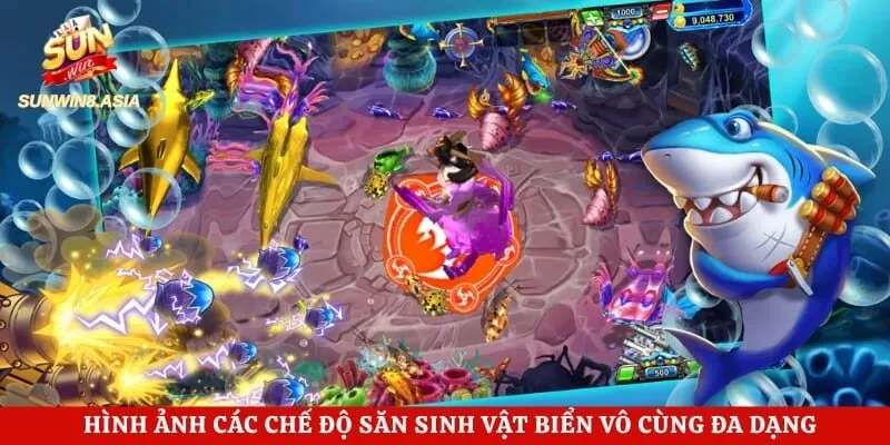 Chúa Tể Đại Dương Sunwin - Khám Phá Đại Dương Kỳ Thú 3 Hình ảnh các chế độ săn sinh vật biển vô cùng đa dạng