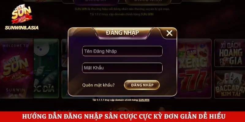 Tiến Lên Sunwin - Trải Nghiệm Đánh Bài Hấp Dẫn Mỗi Ngày 3 Hướng dẫn đăng nhập sân cược cực kỳ đơn giản dễ hiểu