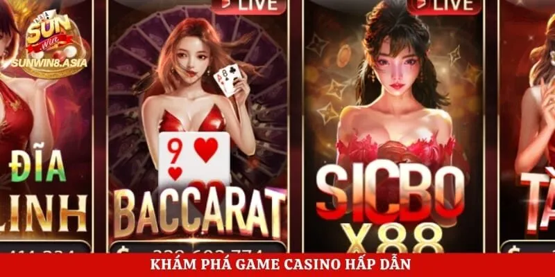 Khám phá game casino hấp dẫn