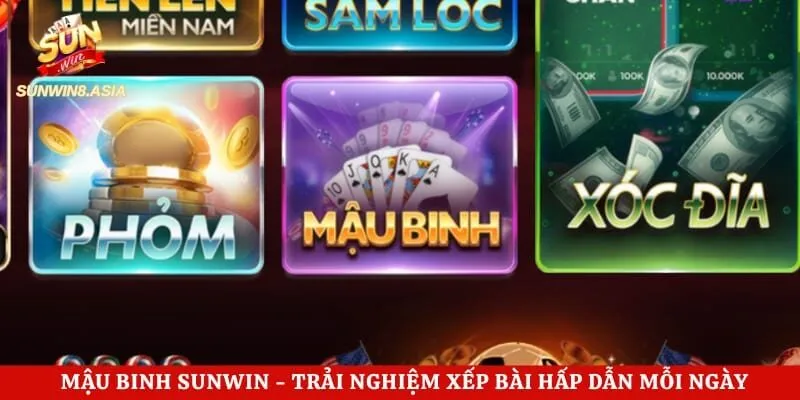 Mậu Binh Sunwin - Trải Nghiệm Xếp Bài Hấp Dẫn Mỗi Ngày 1 Mậu Binh Sunwin - Trải Nghiệm Xếp Bài Hấp Dẫn Mỗi Ngày