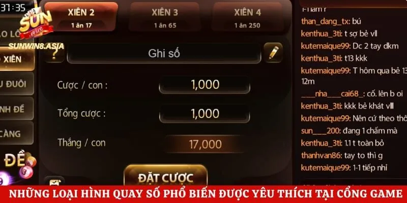 Lô Đề Sunwin - Nơi Biến Ước Mơ Triệu Phú Thành Sự Thật 3 Những loại hình quay số phổ biến được yêu thích tại cổng game