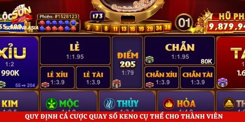 Quy định cá cược quay số keno cụ thể cho thành viên