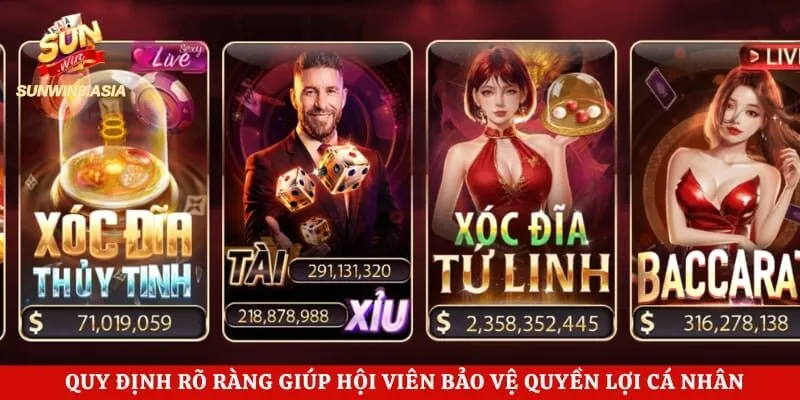 Sunwin Link Vào Trang Chủ Sun Win Mobile +206K Chính Thức 8 Quy định rõ ràng giúp hội viên bảo vệ quyền lợi cá nhân