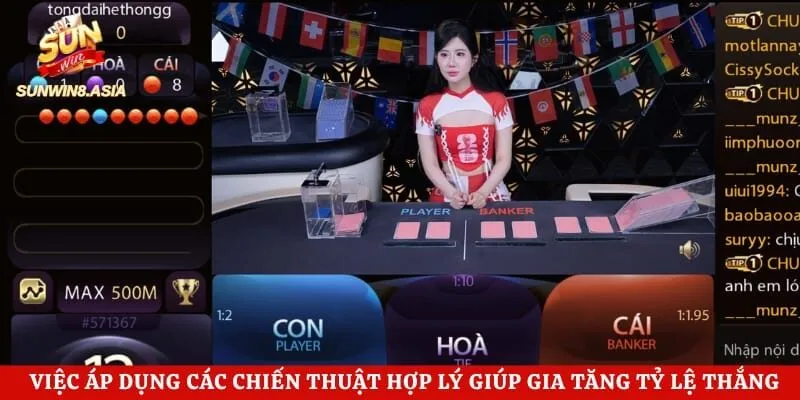 Baccarat Sunwin - Trải Nghiệm Đánh Bài Đổi Thưởng Cực Chất Mỗi Ngày 5 Việc áp dụng các chiến thuật hợp lý giúp gia tăng tỷ lệ thắng
